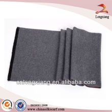 Custom men double plain pur silk woven scarf